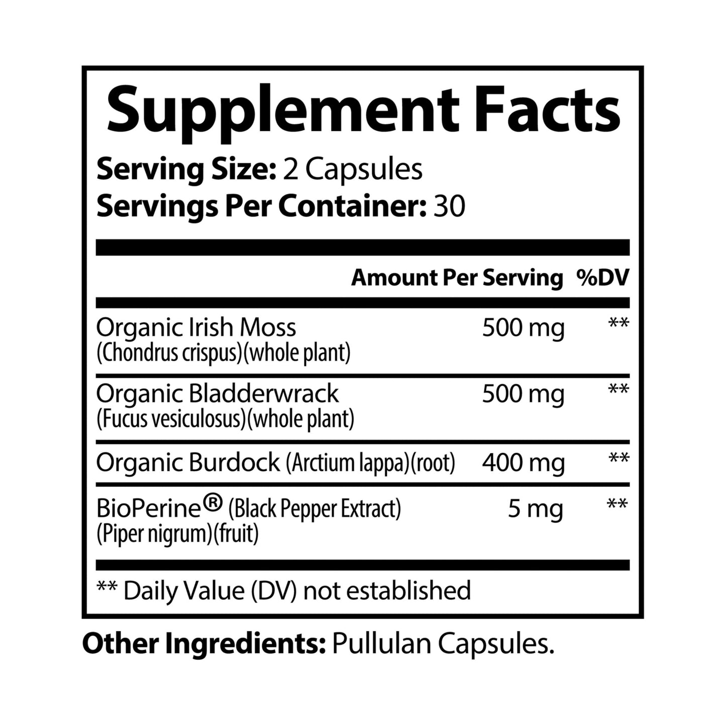 Organic Sea Moss - Sea Moss Supplement