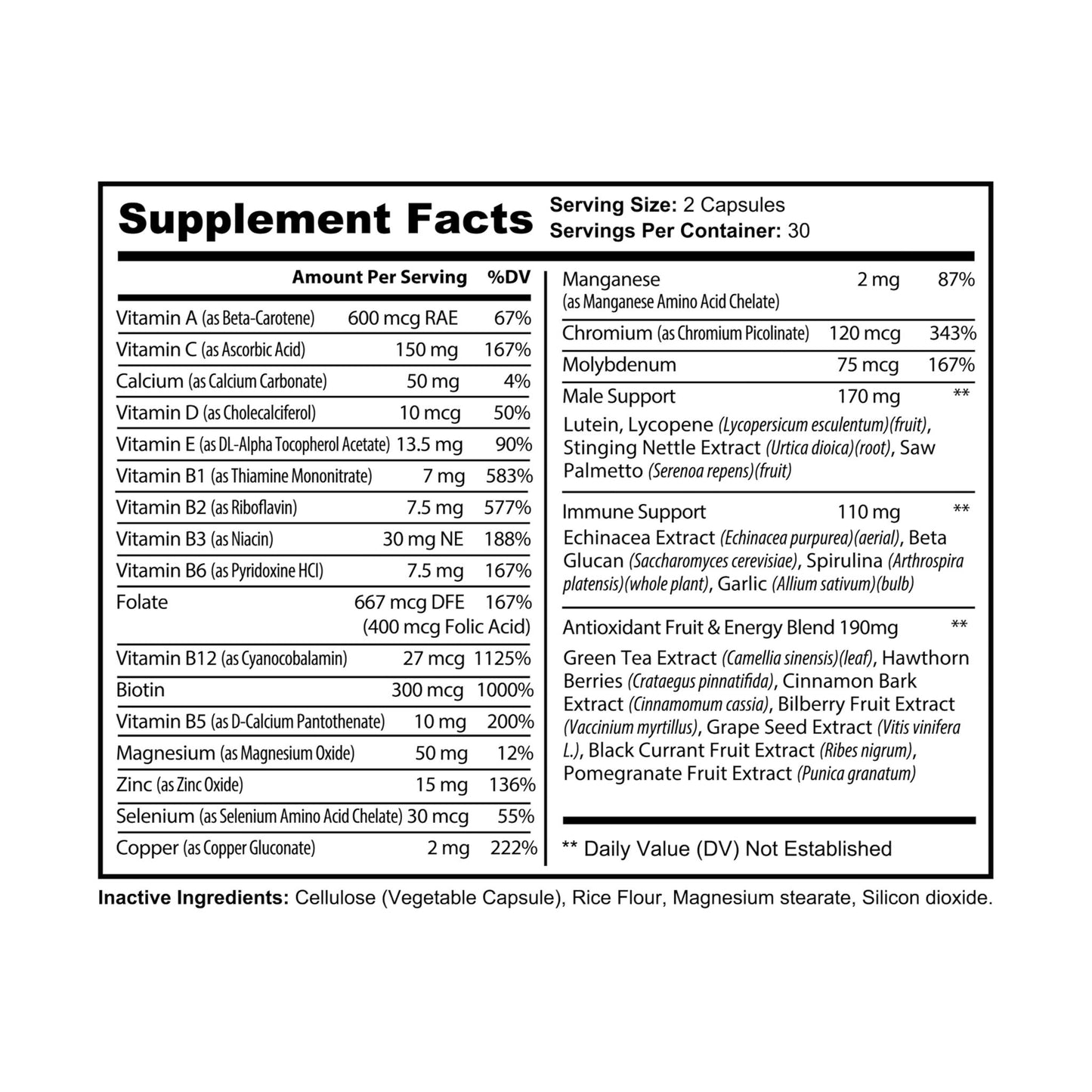 Mega Man Multi - Multivitamin for Men