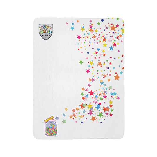 Escaping Stars Fleece Sherpa Blanket