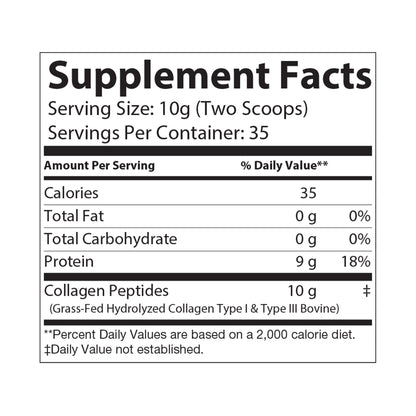 Forever Young - Grass-Fed Collagen Peptides Type I & III