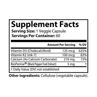 Dynamic Duo - Vitamin K2 + D3 Supplement